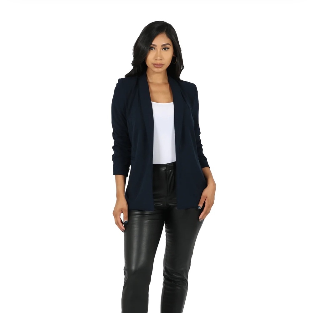 BBJ black blazer (photo is in dark cobalt blue for fit reference)